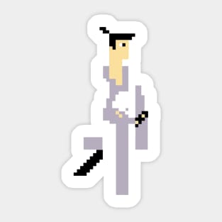 Pixel Samurai Jack Sticker